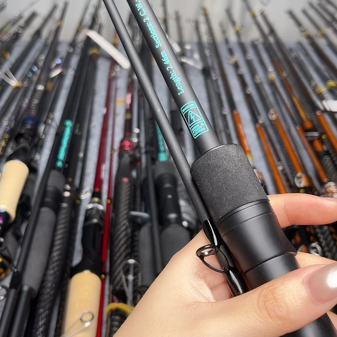 往***风3.8m碳素2.46m枪柄两节