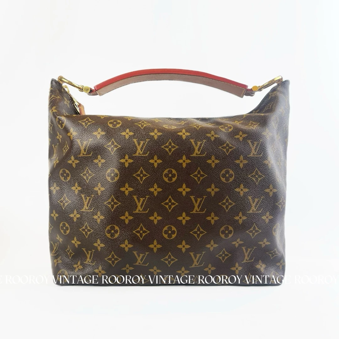 95新 LouisVuitton/路易威登 Sully 老花 金扣 腋下包/7103