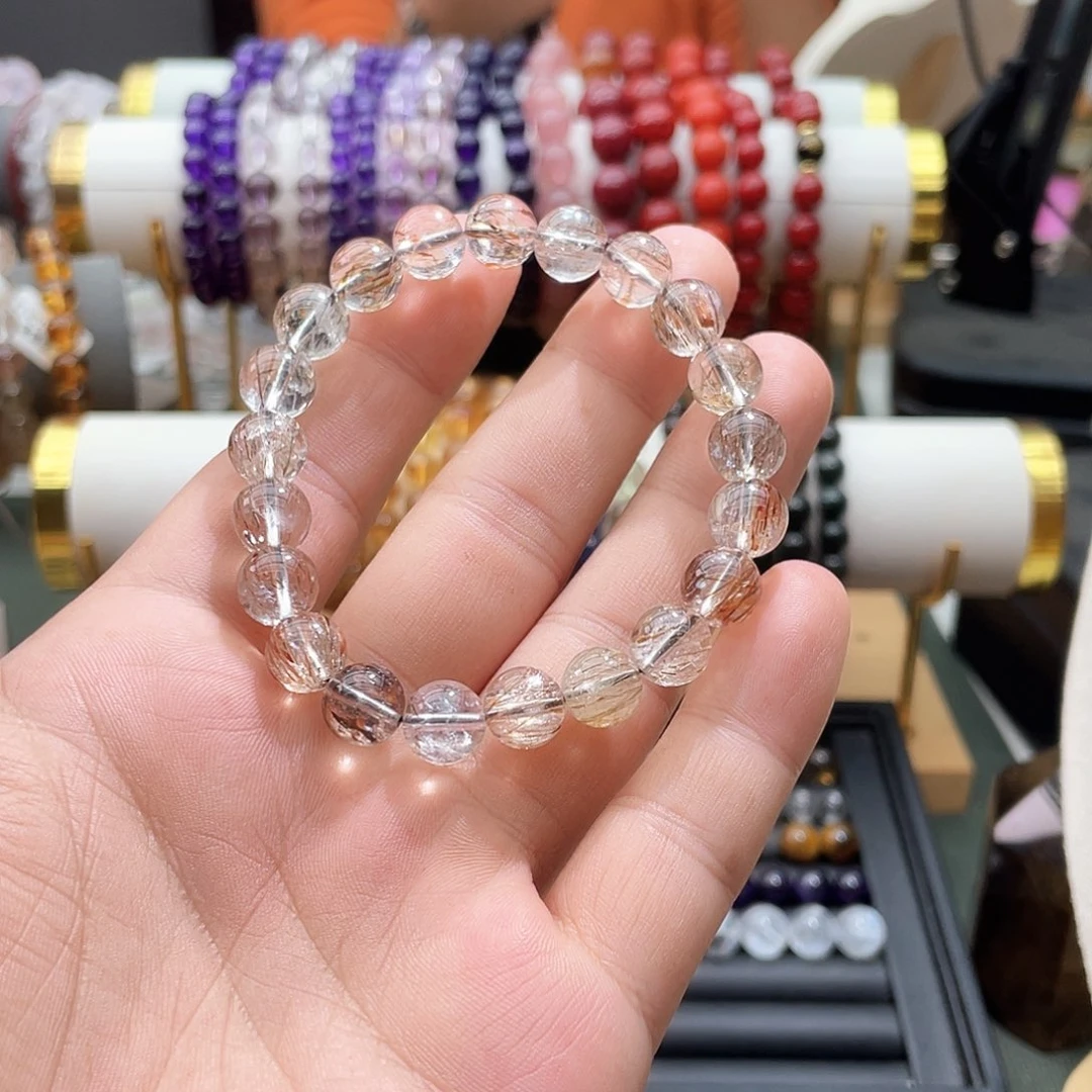 未镶嵌手链烟晶卡9+黑金超七