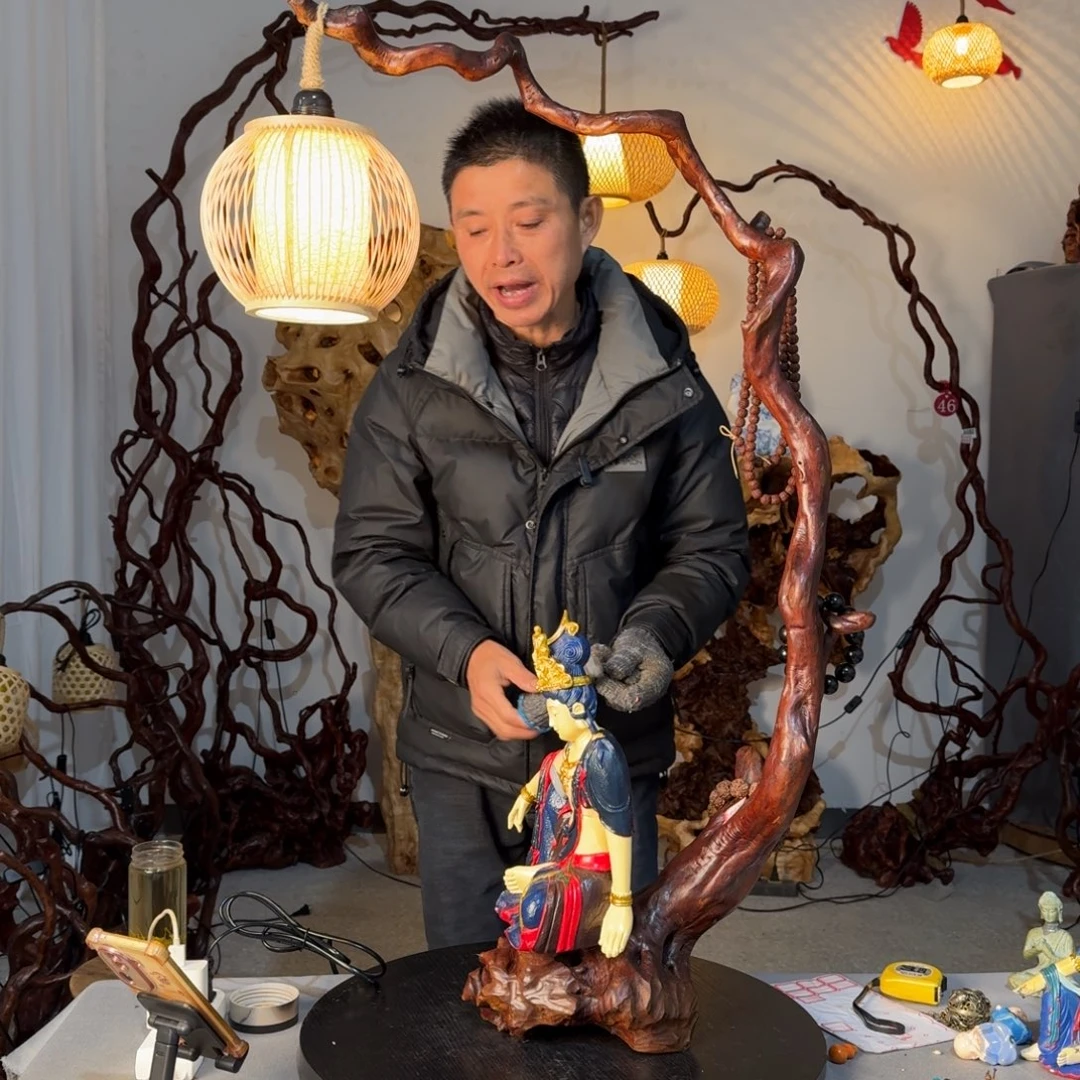 园***景香榧木杜娟根台灯7777