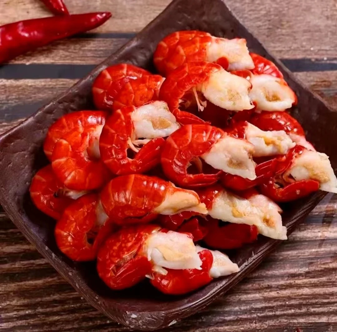 一级虾尾新鲜去头留尾龙虾尾精品液氮锁鲜速冻