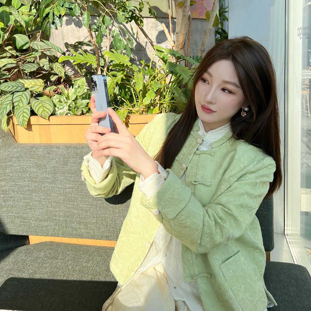 2店【未时梦】琴瑟 新中式中国风轻奢百搭极简风早春款亮色外套上衣