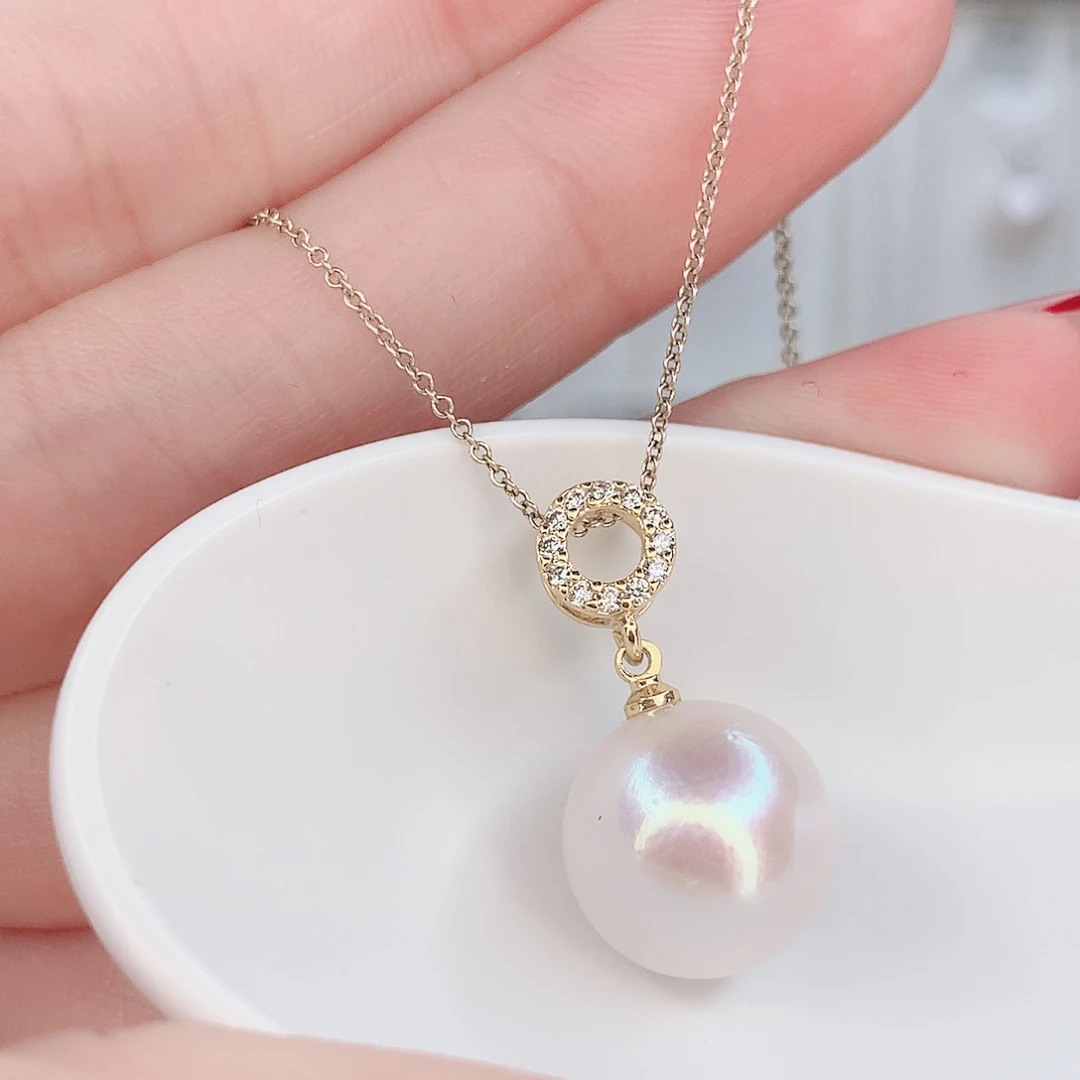 淡水珍珠吊坠(赠链)合金