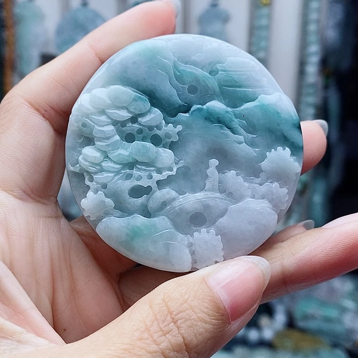 翡翠未镶嵌颈饰翡翠