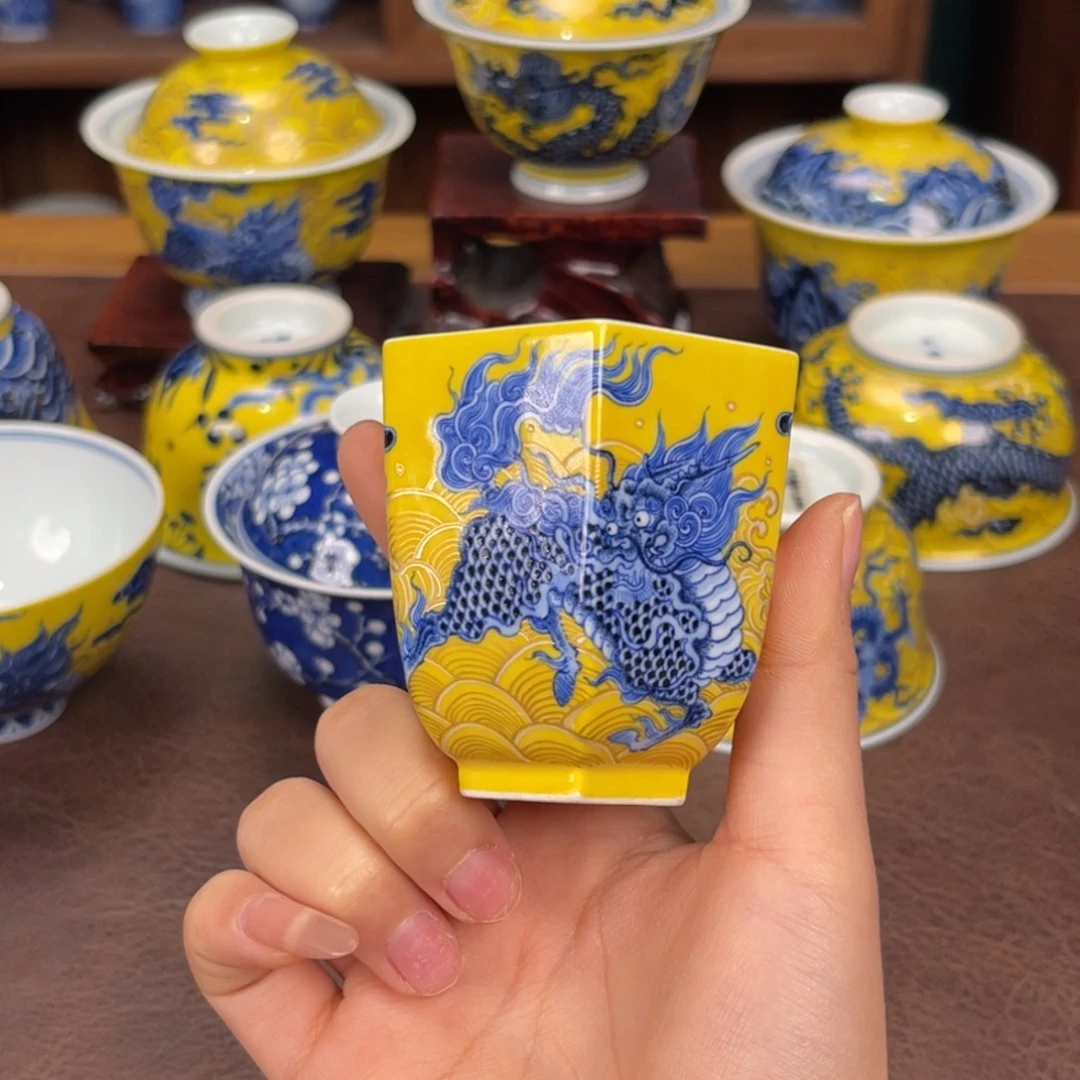 水造麒麟踏浪六方杯