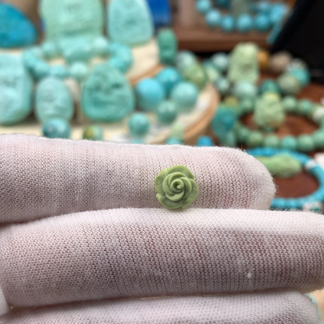 绿松石未镶嵌珠宝奇石9mm