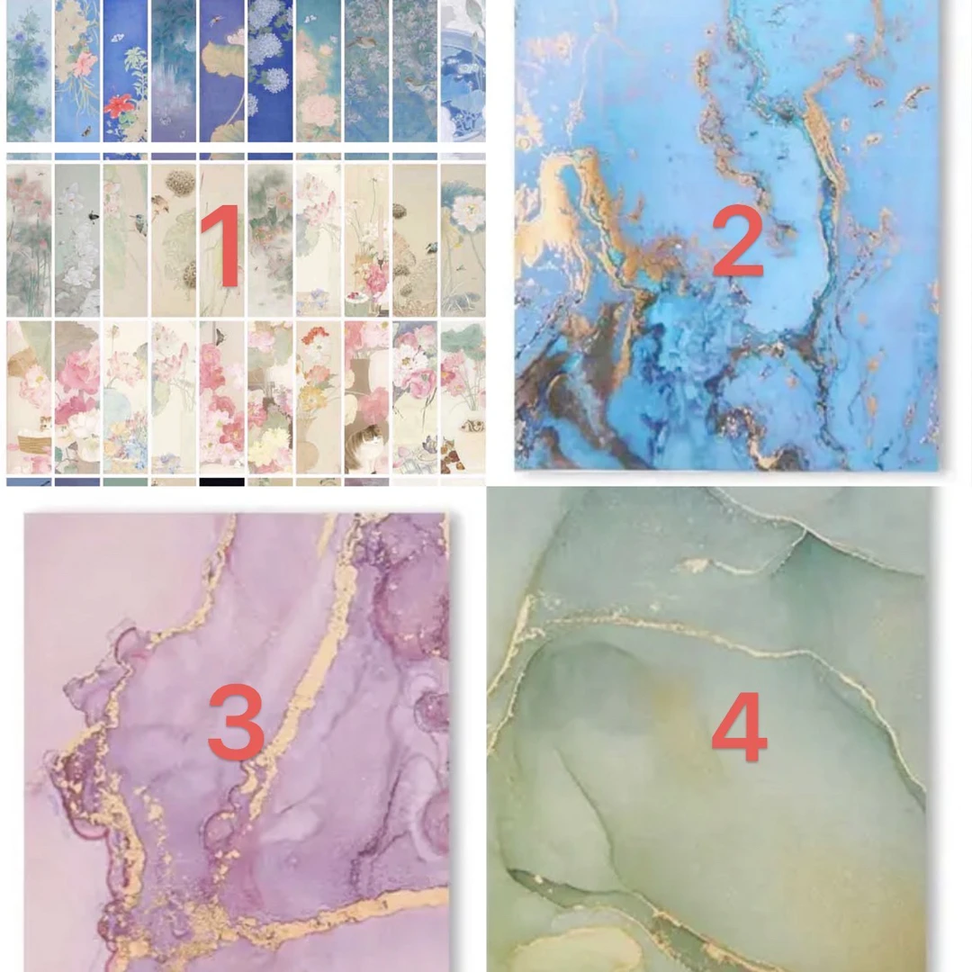 百搭新中式蜡染花笺纸