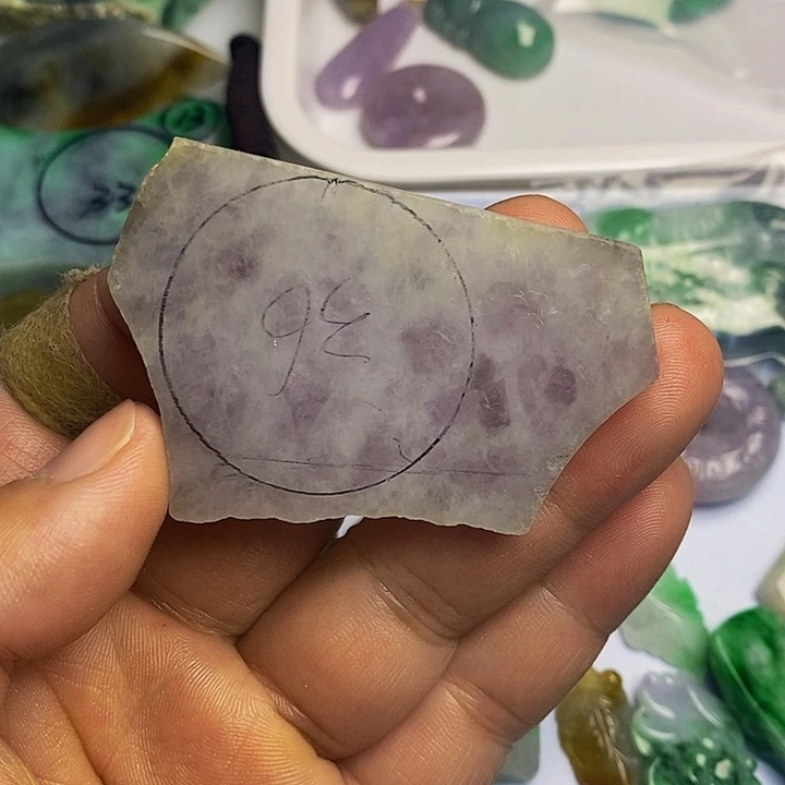 翡翠散珠天然翡翠A货挂件