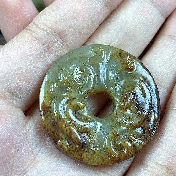 和田玉未镶嵌挂件v***e