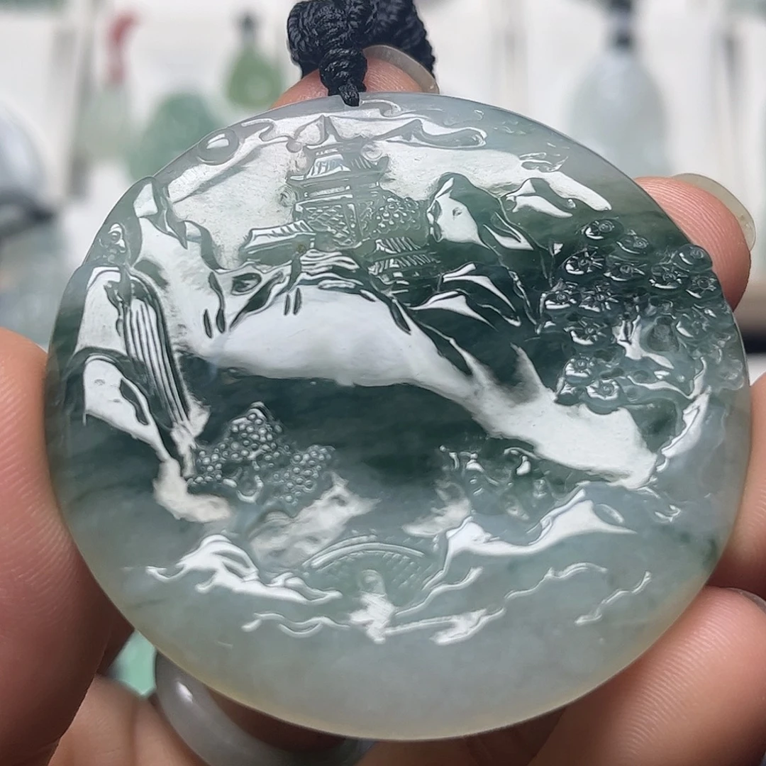 翡翠未镶嵌颈饰缅甸天然翡翠