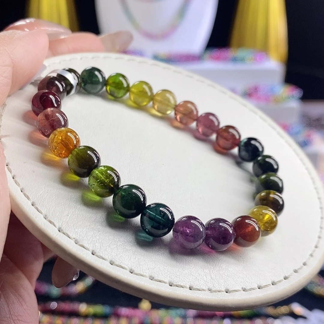 未镶嵌手链碧玺浓郁