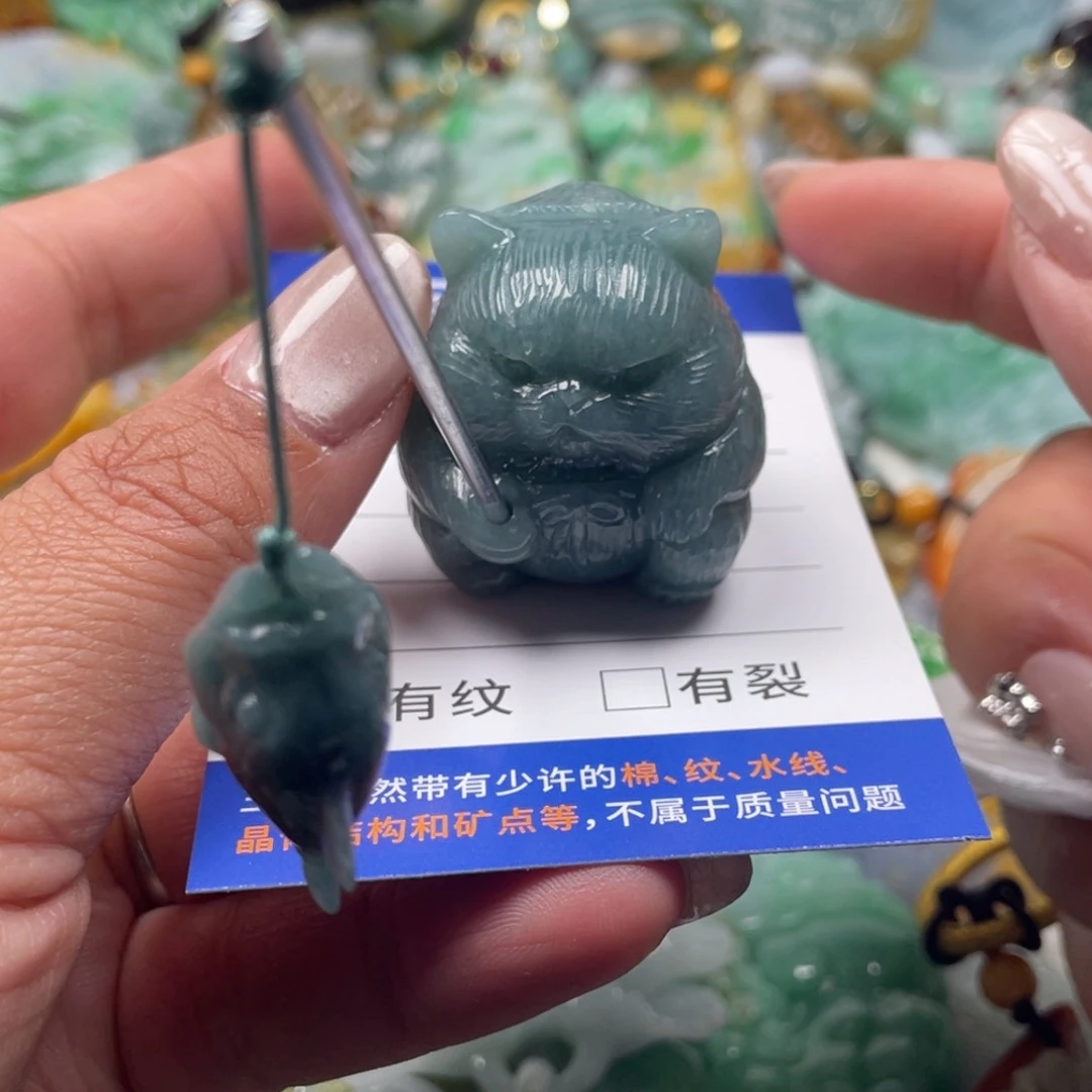 翡翠挂件未镶嵌翡玉缘翡翠挂件