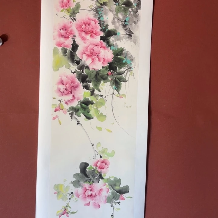 国画听兰老师花鸟