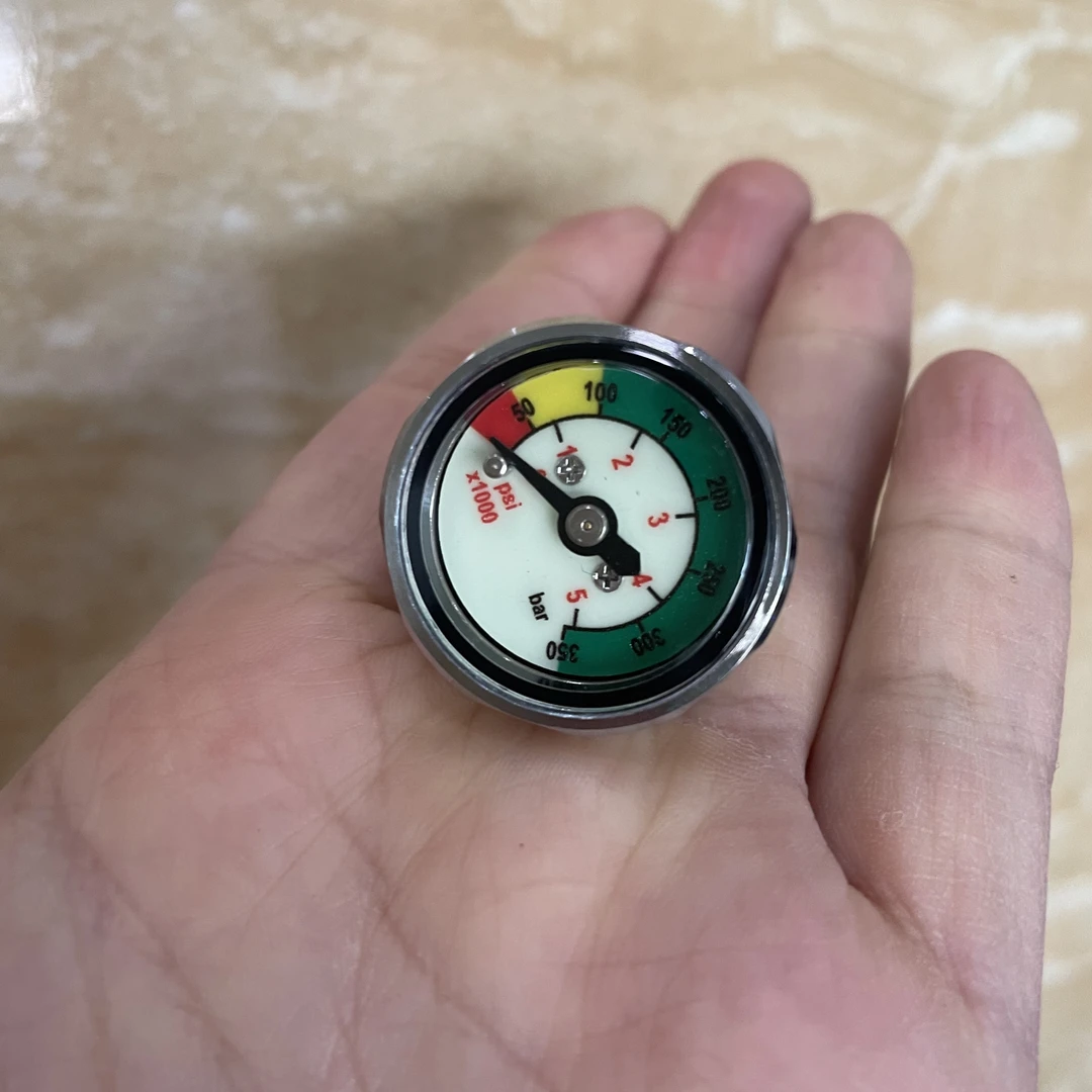 AQUATEC 水肺小马瓶迷你压力表减压瓶MINI压力表 压力计 潜水单表