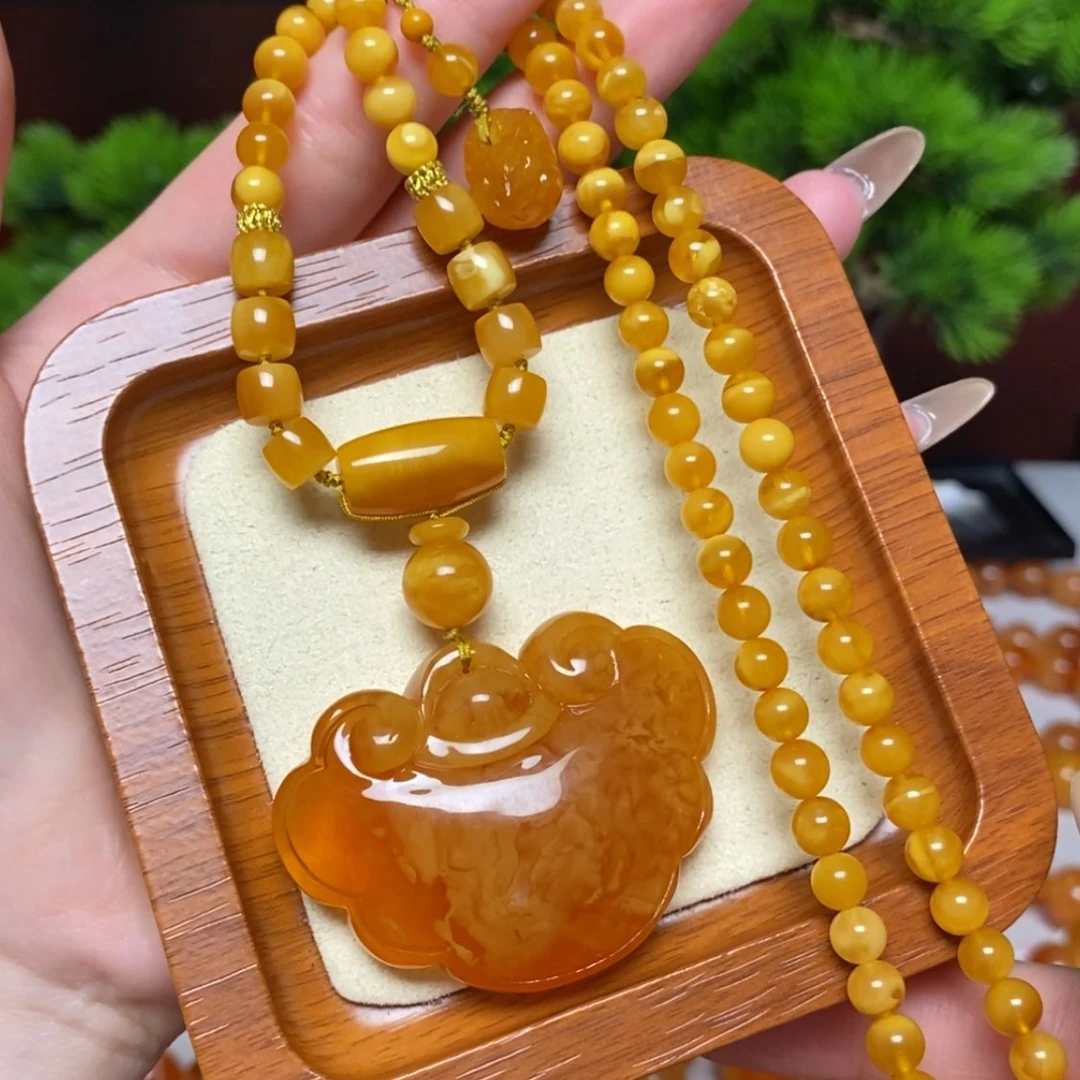 【闪购商品】未镶嵌颈饰蜜蜡项链