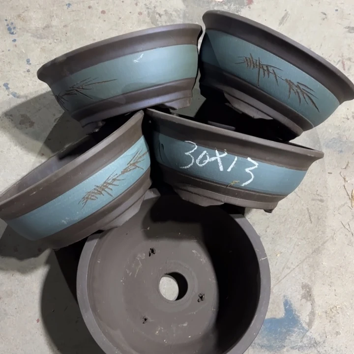 紫砂花盆            100-5。    30-13