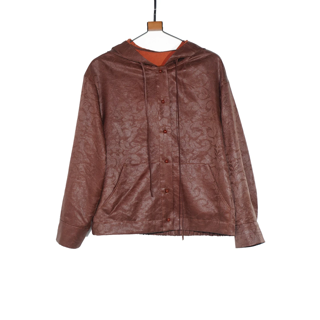 【万象有衣】原创设计师款香云纱上衣-7477