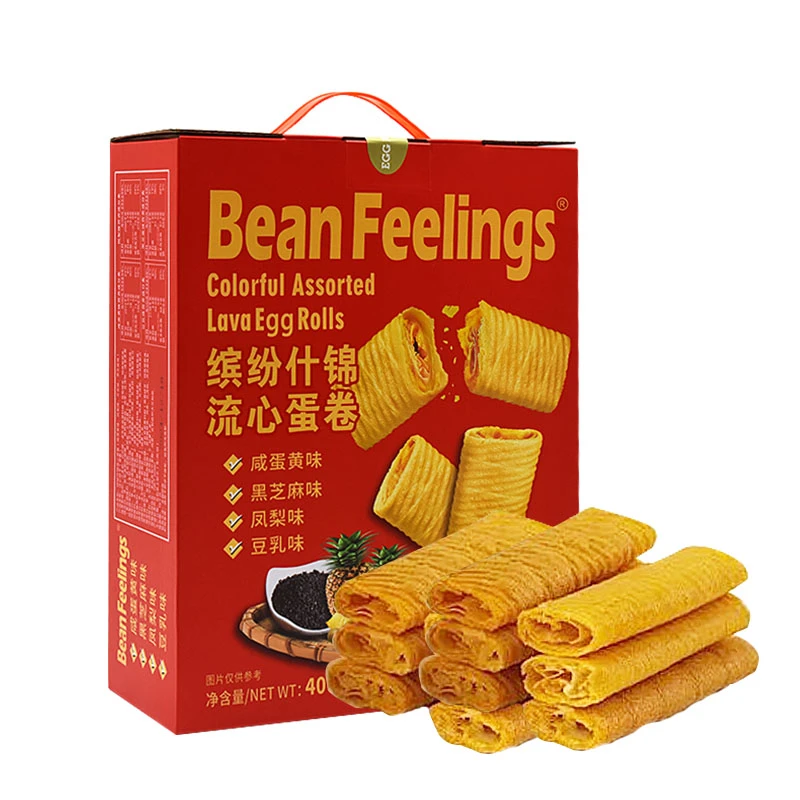 【到手2盒装】Bean Feelings缤纷什锦流心蛋卷400g