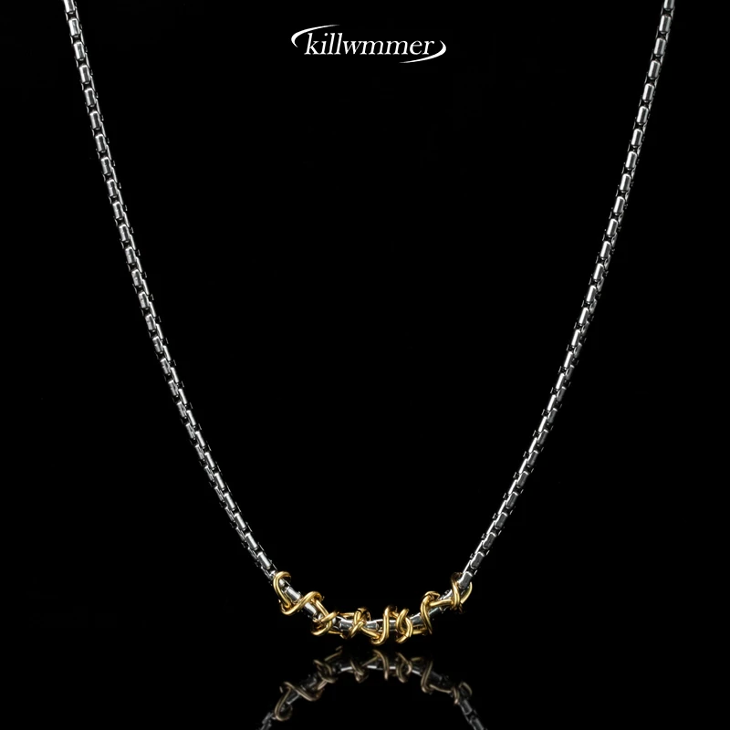 KILLWMMER 钛钢项链 时尚简约锁骨链男女款轻奢坠链小众素款配饰
