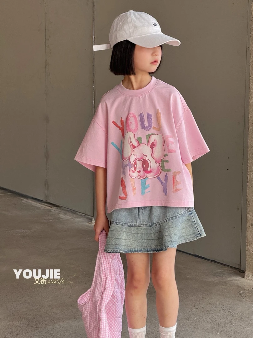 0192童装宽松版小兔T