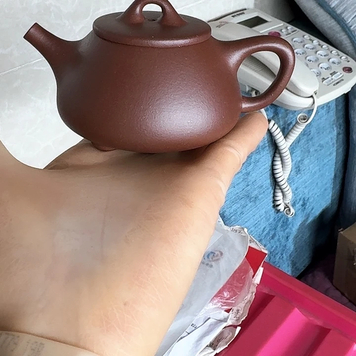 紫砂茶壶T**c底槽青平盖石瓢140cc半手