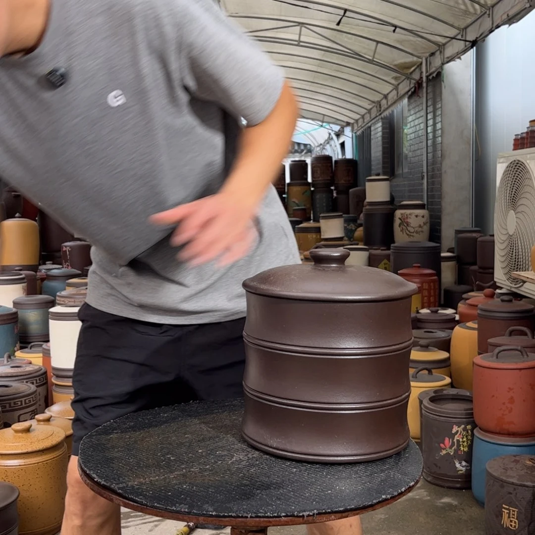 紫砂茶叶罐8 饼茶叶罐