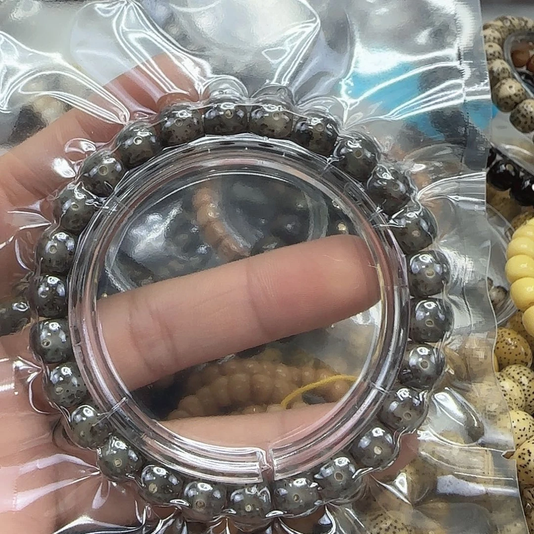 ****手串星月菩提109动地黑冰大眼睛星月菩提98单圈