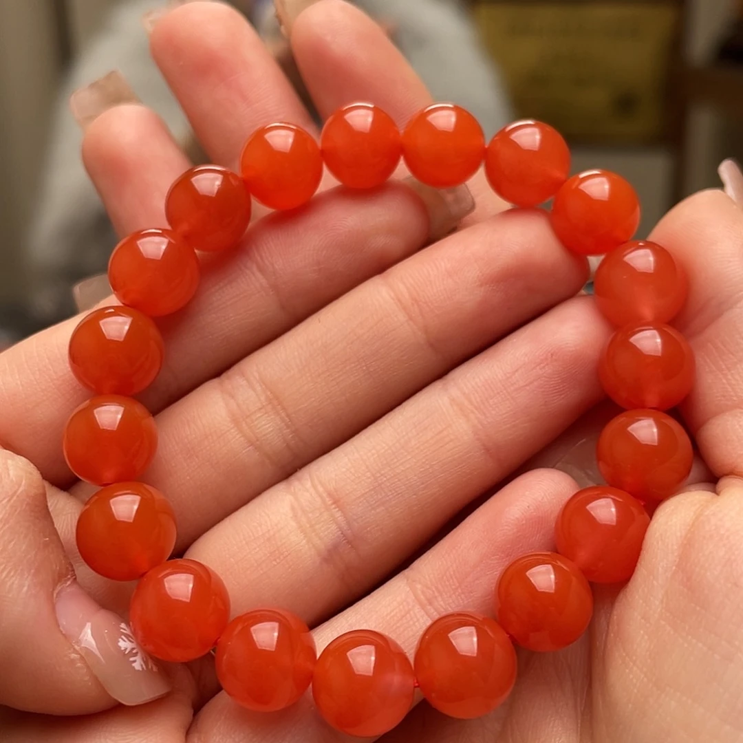 南红玛瑙手链未镶嵌