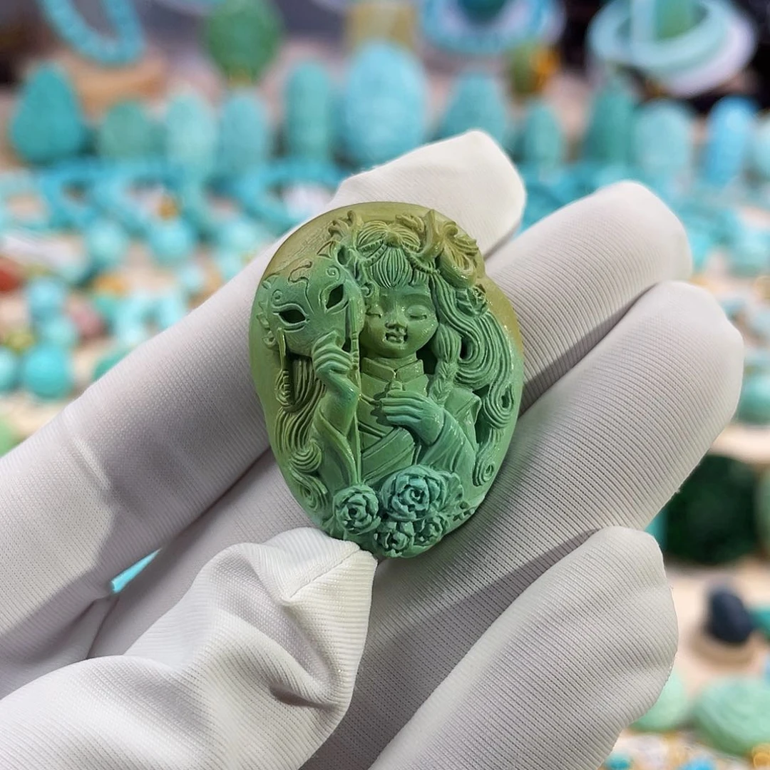 绿松石珠宝奇石未镶嵌