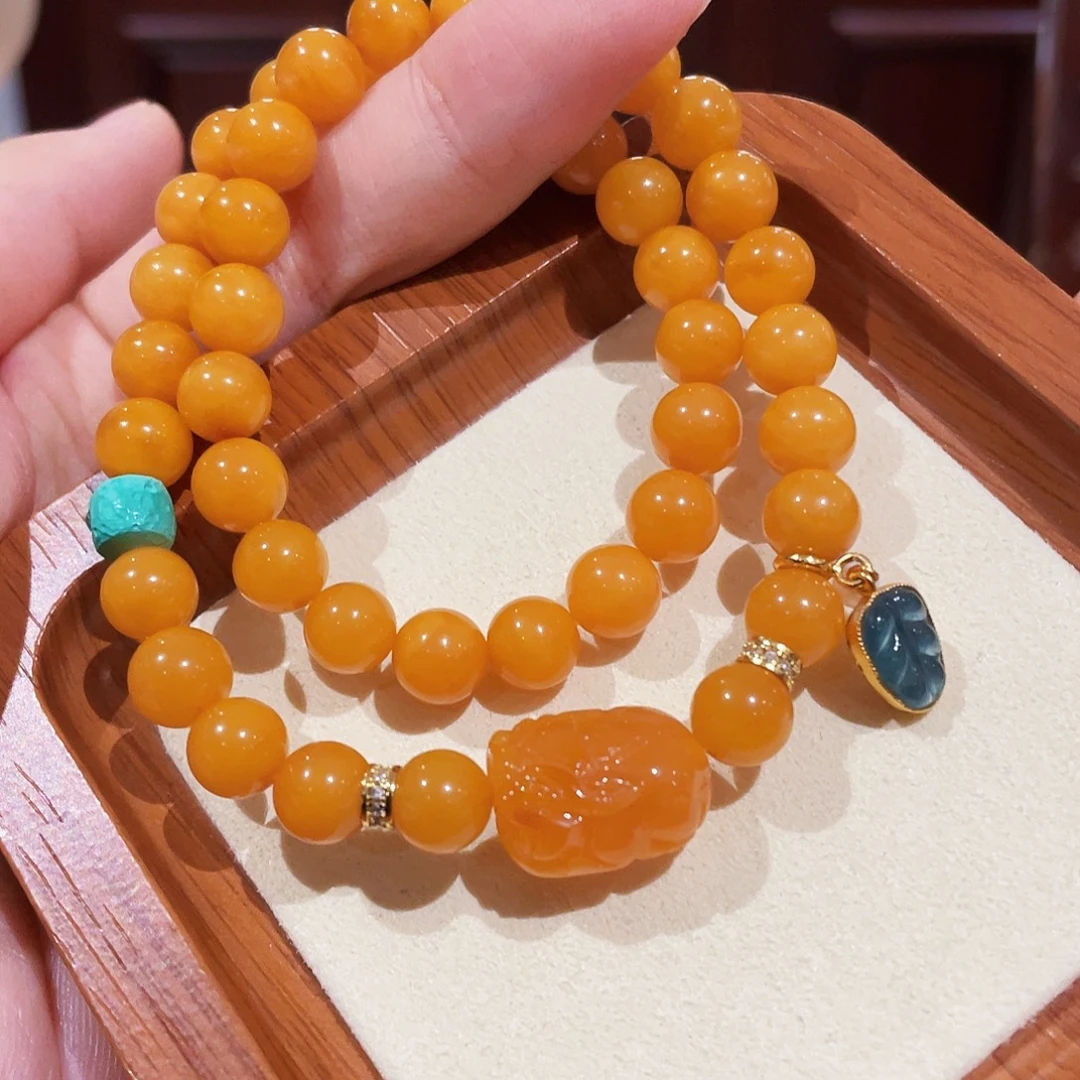 蜜蜡未镶嵌手链手串