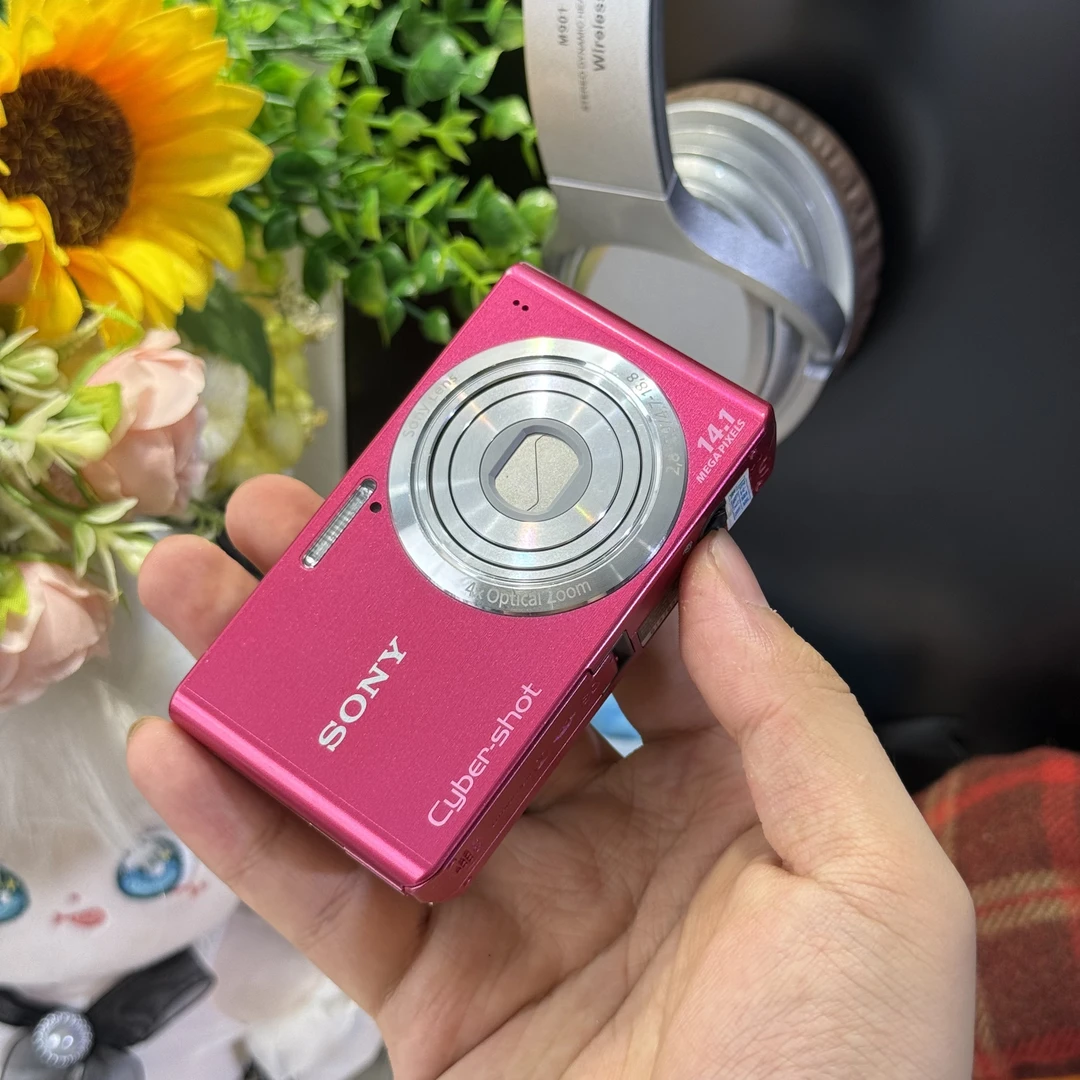 9新 Sony/索尼 索尼w610樱花粉1400万像素滤镜多适合新手带配件