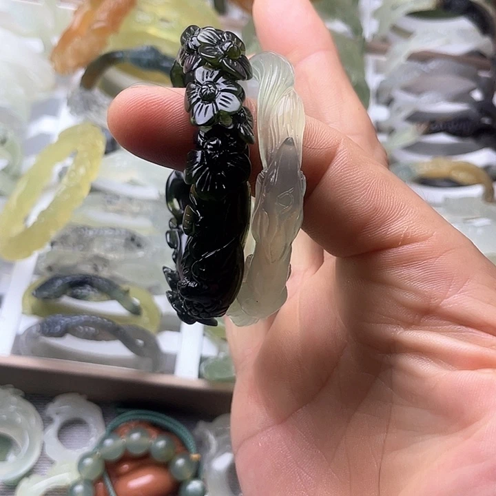蛇纹石玉合金手镯