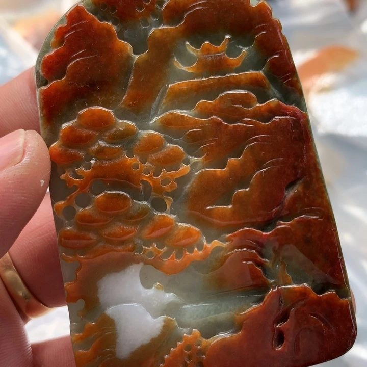 翡翠未镶嵌颈饰保真天然a货翡翠