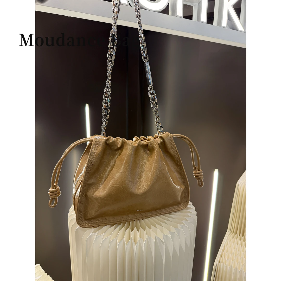 【欧尼】Moudance新款小众设计褶皱云朵洋气气质女包轻奢百搭9202