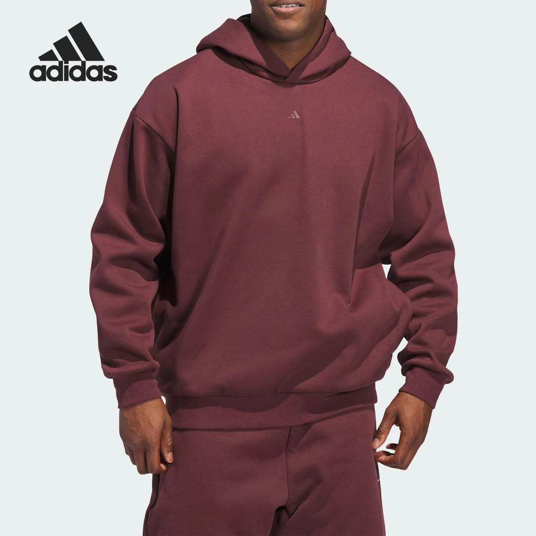 Adidas/阿迪达斯正品新款男女针织连帽保暖运动卫衣JD6145