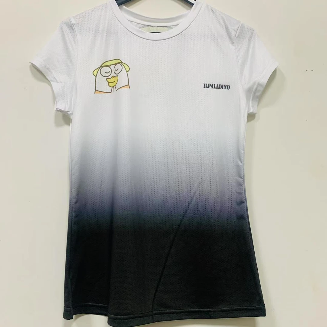 SQ 1121【黑白鸭排汗短袖】凉感骑行自行车速干吸湿排汗运动内搭