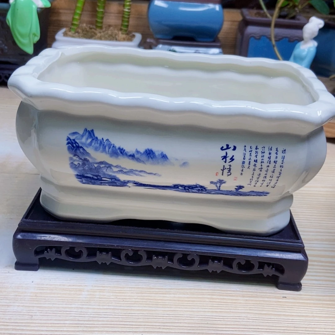 瓷片陶瓷花盆陶瓷艺术