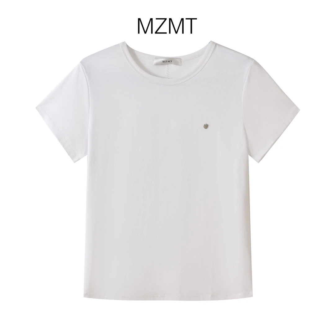 【MZMT】2025夏季短袖韩版T恤时尚圆领百搭简约宽松女士休闲-2066