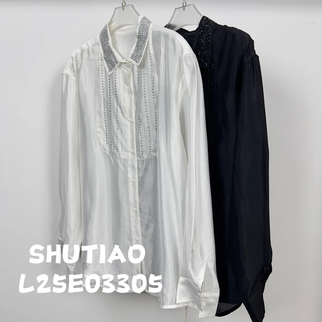 【SHUTIAO】2025夏季：新款小众设计款衬衫L25E03305