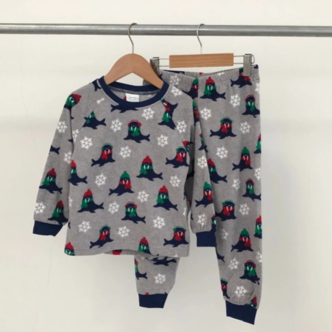 【糯暖摇粒绒】儿童家居服秋冬摇粒绒保暖童装套装