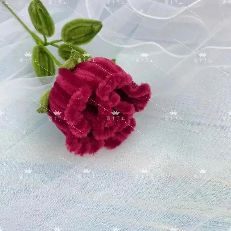 扭扭棒酒杯玫瑰花束手工材料包创意礼物拍照道具送闺蜜