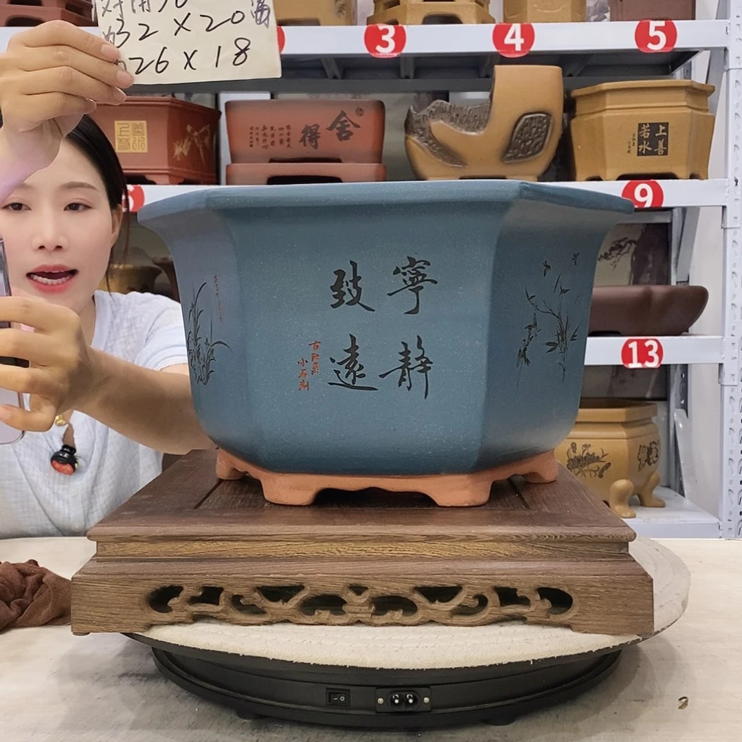 紫砂花盆紫砂花盆