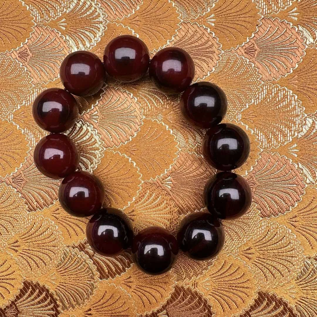 【 炎轩文趣斋】n小叶檀圆珠手串