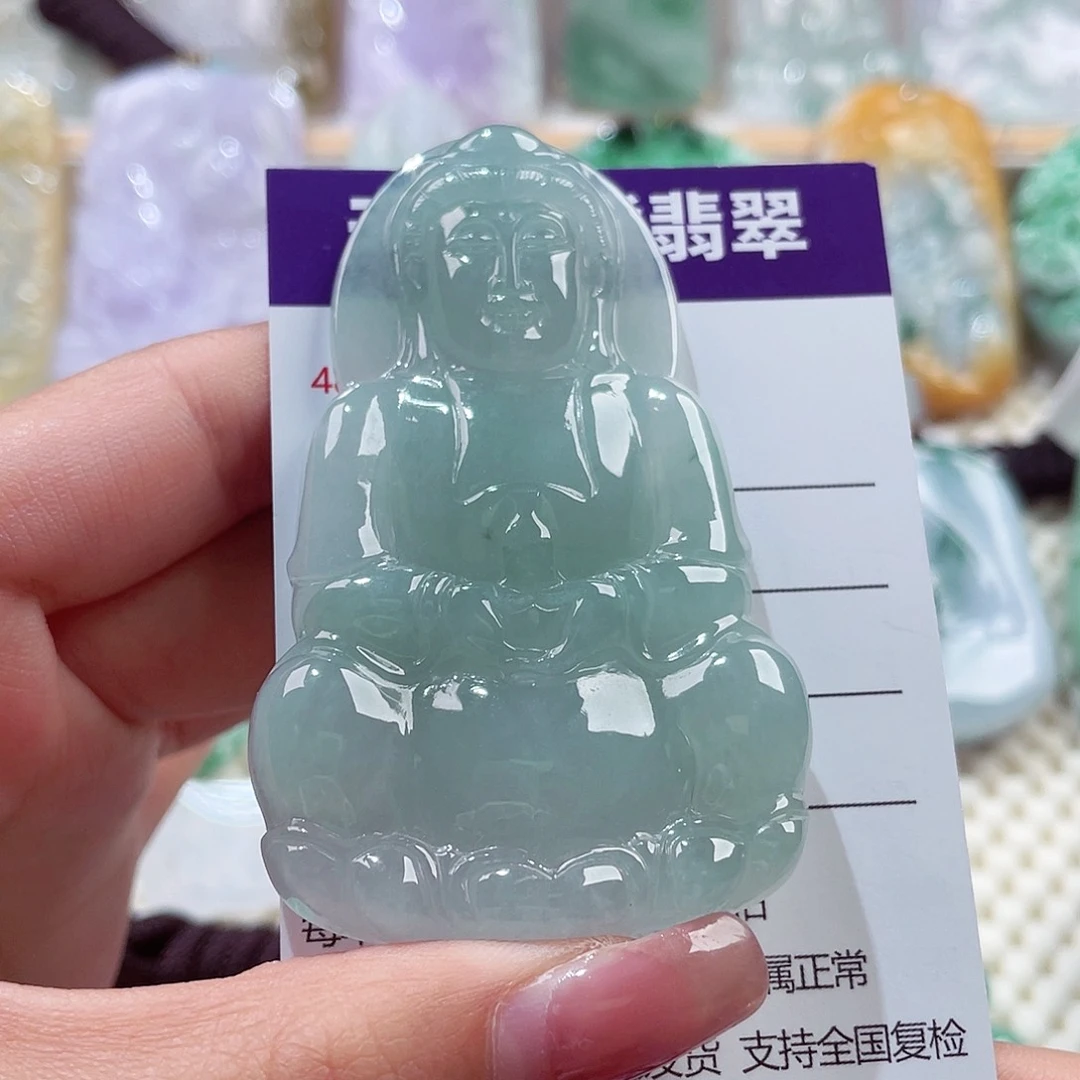 颈饰未镶嵌翡翠观音
