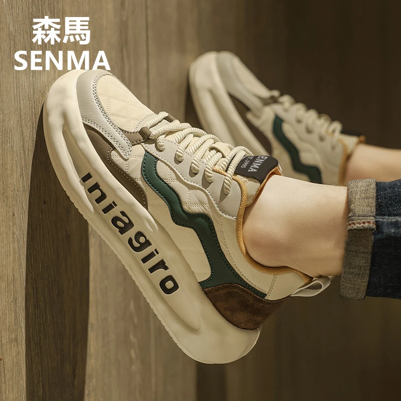 森马男鞋2025新款秋冬潮流百搭运动休闲阿甘跑步厚底增高老爹潮鞋