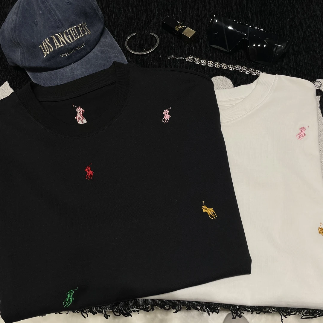 25春夏季新款潮流休闲T恤 【515】小马刺绣