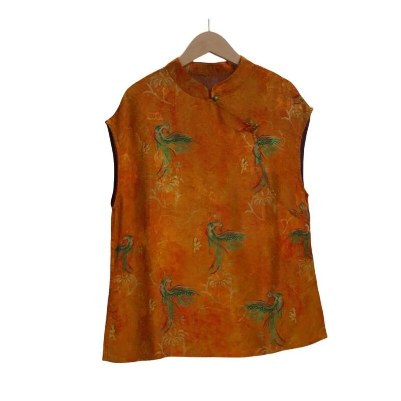 格格--凤鸣斜襟短袖