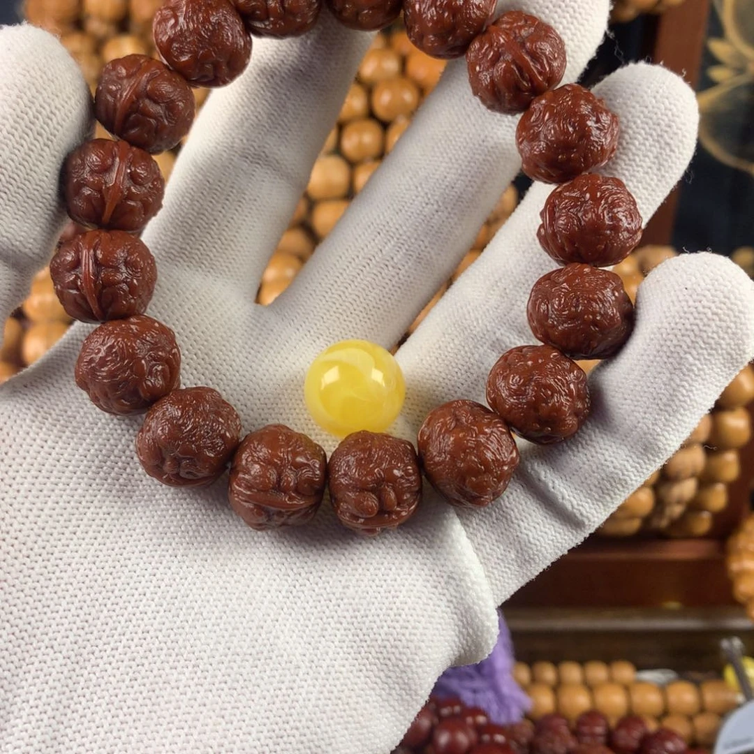 核桃手串/手链猴头核桃全品蝉王