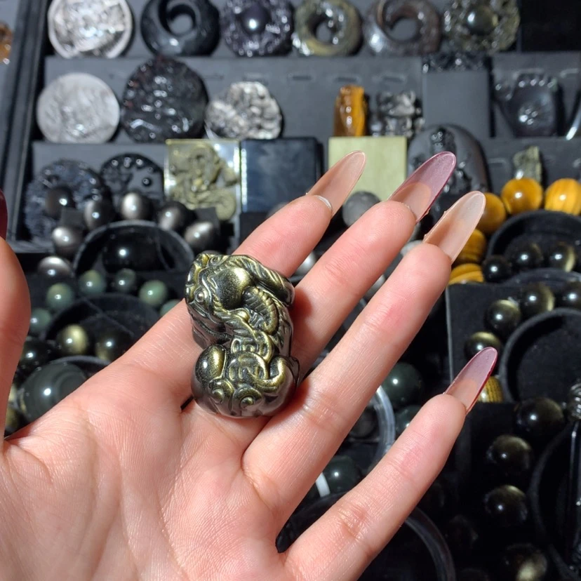 【闪购商品】黑曜岩珠宝奇石未镶嵌绝*