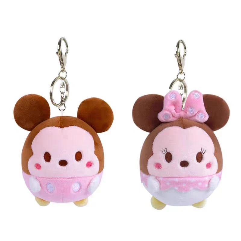 毛绒公仔可爱卡通亲子钥匙扣挂件